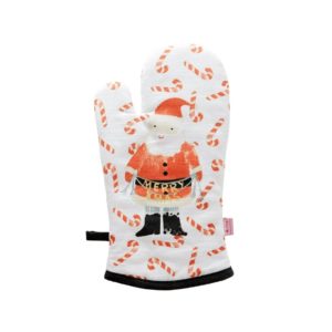 RICE Backofen Handschuh mit Santa Print